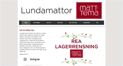Desktop Screenshot of lundamattor.se
